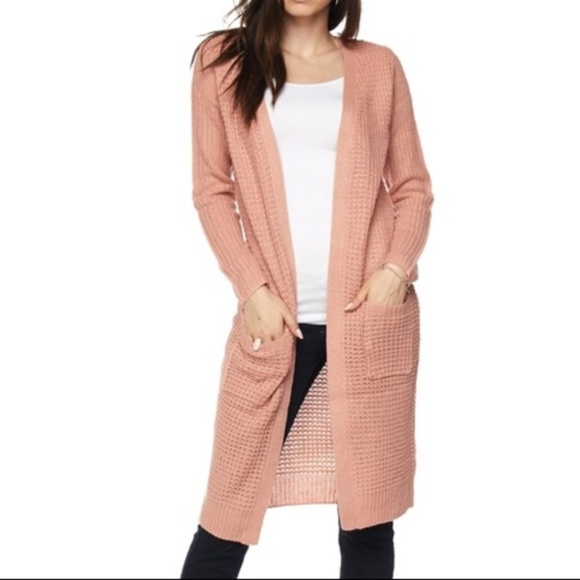 Sweaters - BLUSH LONGLINE CARDIGAN